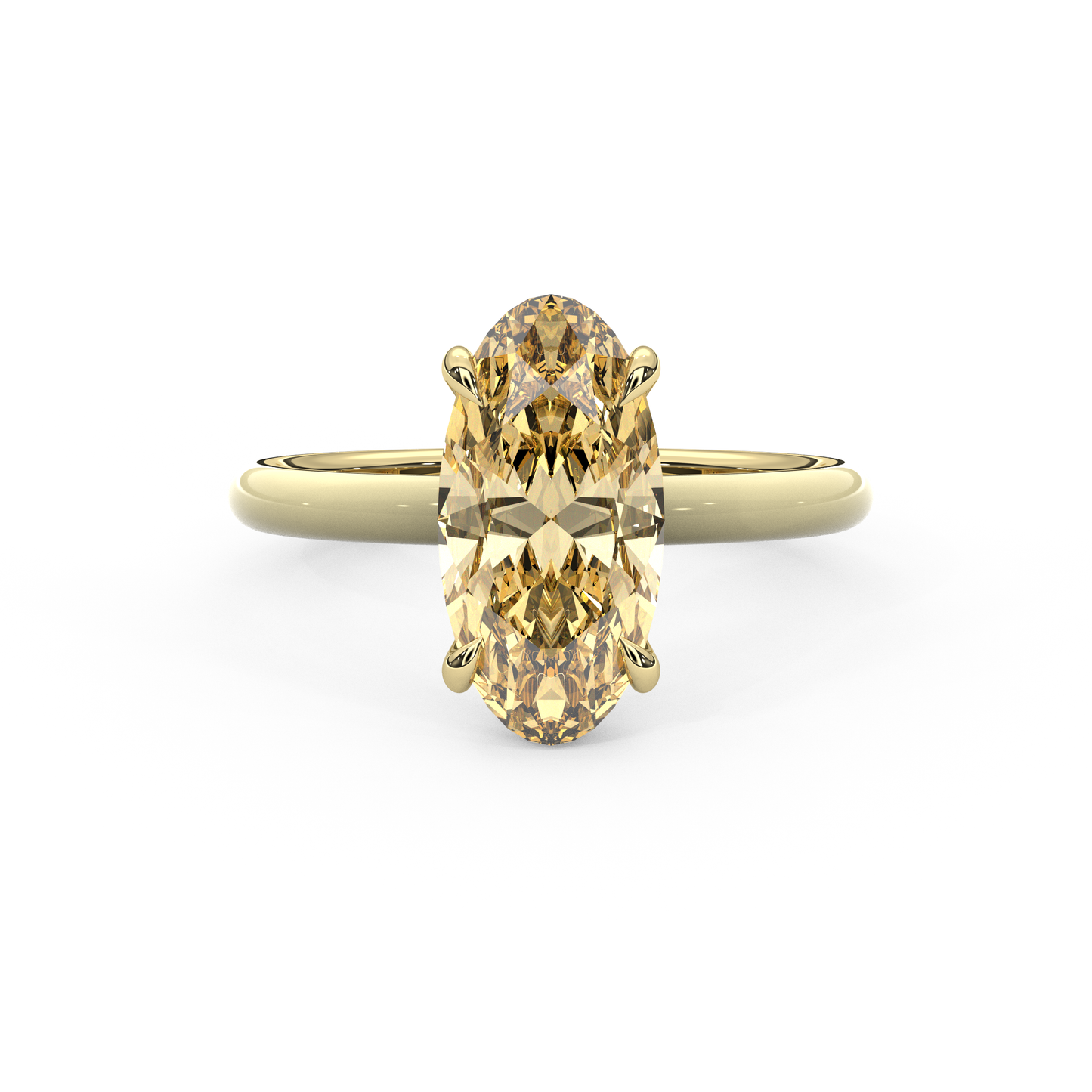 Moval Moissanite Enamel Ring