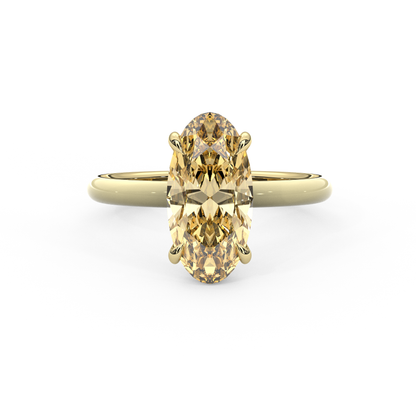 Moval Moissanite Enamel Ring