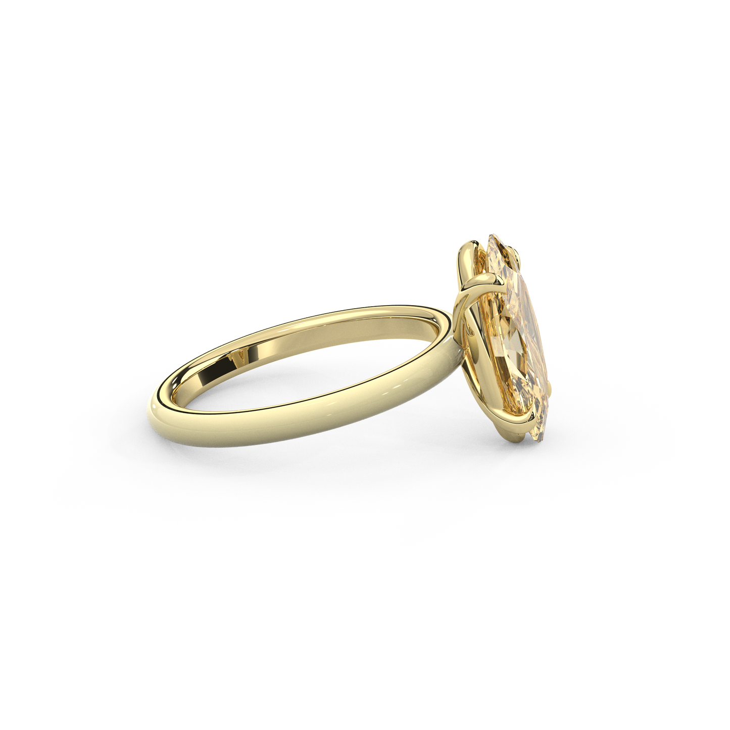 Moval Moissanite Enamel Ring